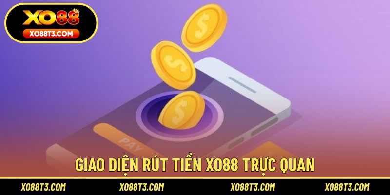 Giao diện hướng dẫn rút tiền XO88 trực quan dành cho thành viên mới